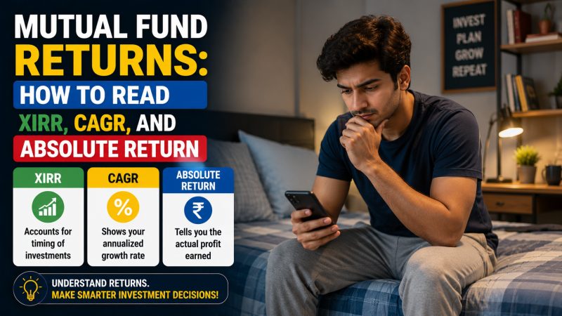 Mutual Fund Returns: How to Read XIRR, CAGR, and Absolute Return