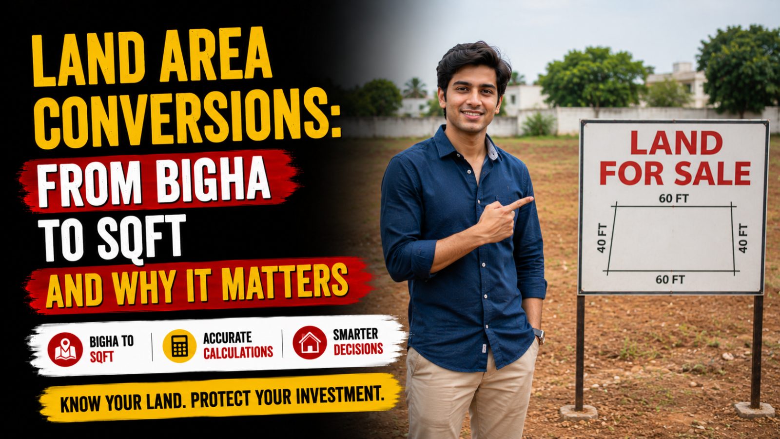 Land Area Conversions: From Bigha to Sqft and Why It Matters